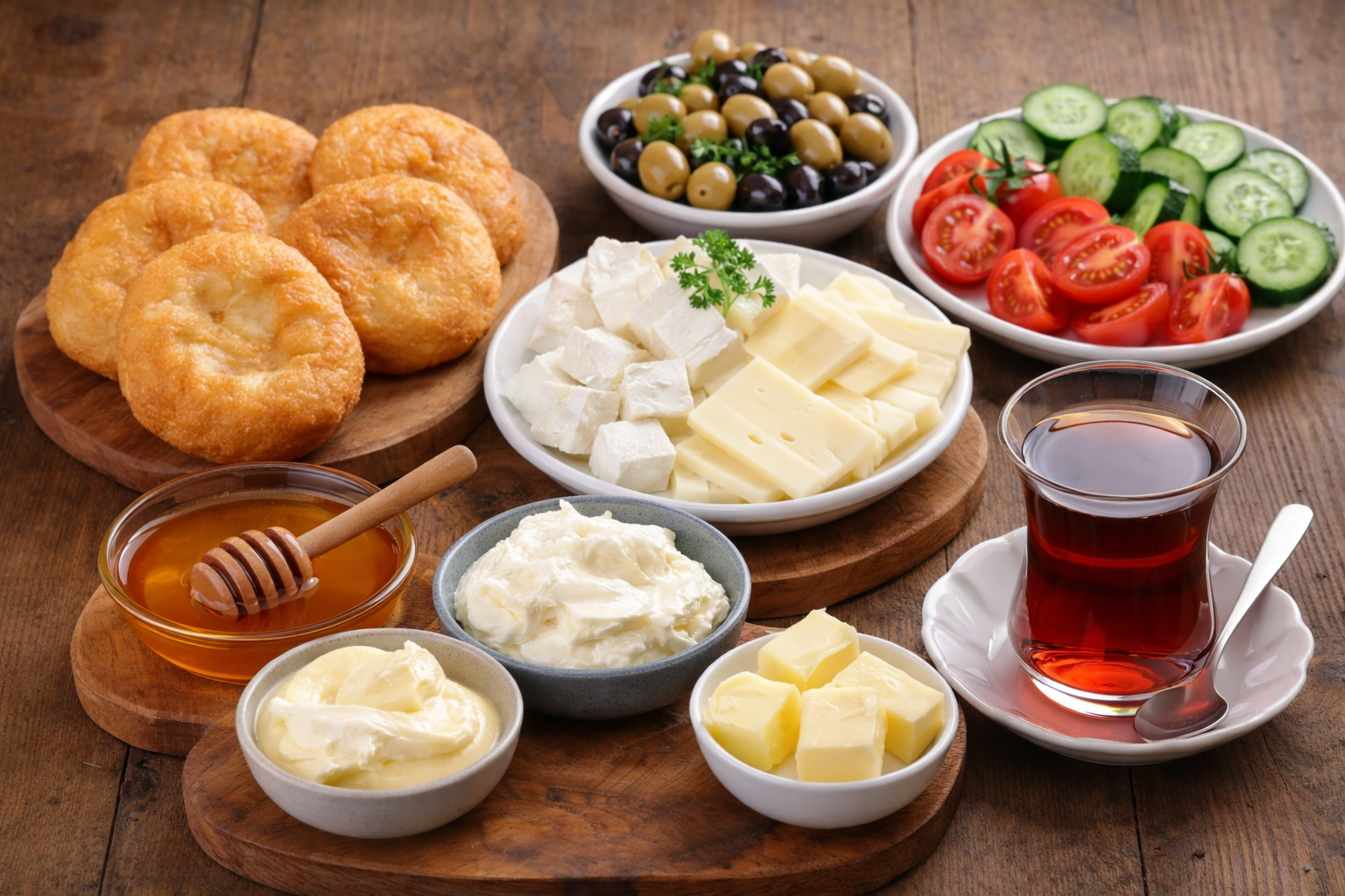 Pişi Kahvaltı Tabağı